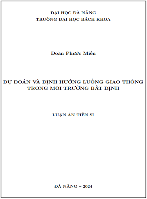 Luận án –  Dự đoán và định hướng luồng giao thông trong môi trường bất định