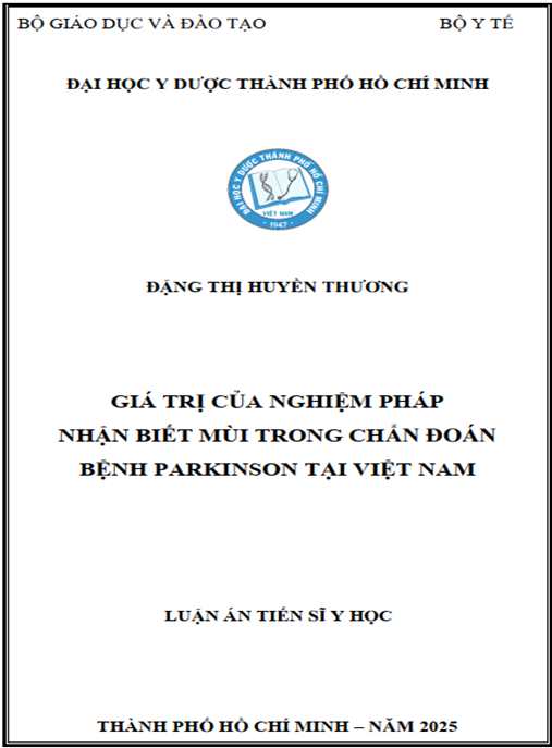 Luận án Giá trị của nghiệm pháp nhận biết mùi trong chẩn đoán bệnh Parkinson tại Việt Nam