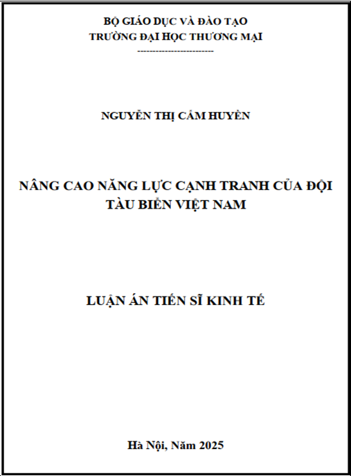 Luận án Nâng cao năng lực cạnh tranh của đội tàu biển Việt Nam