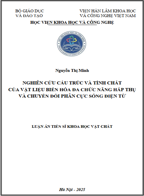 Luận án Nghiên cứu cấu trúc và tinh chất của vật liệu biến hóa đac chức năng hấp thụ và chuyển đổi phân cực sóng điện từ