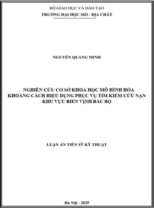Luận án Nghiên cứu cơ sở khoa học mô hình hóa khoảng cách hiệu dụng phục vụ tìm kiếm cứu nạn khu vực biển Vịnh Bắc Bộ