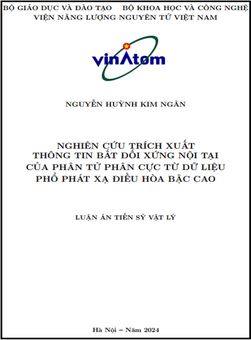 Luận án Nghiên cứu trích xuất thông tin bất đối xứng nội tại của phân tử phân cực từ dữ liệu phổ phát xạ điều hòa bậc cao