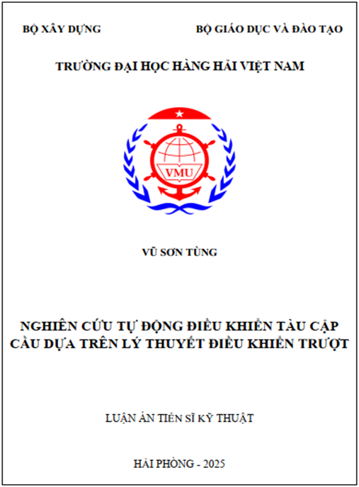 Luận án Nghiên cứu tự động điều khiển tàu cập cầu dựa trên lý thuyết điều khiển trượt