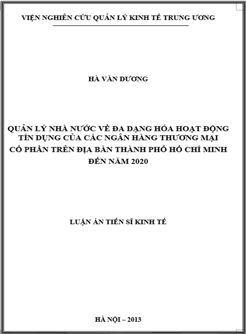 Luận án Thẩm định dự án đầu tư vay vốn tại Ngân hàng Ngoại thương Lào