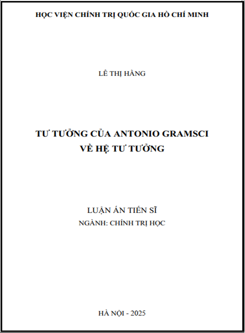 Luận án Tư tưởng của Antonio Gramsci về hệ tư tưởng
