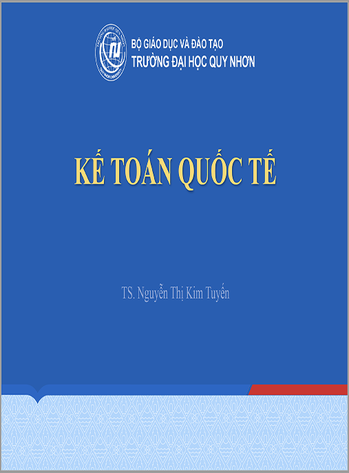 Bài giảng Kế toán quốc tế