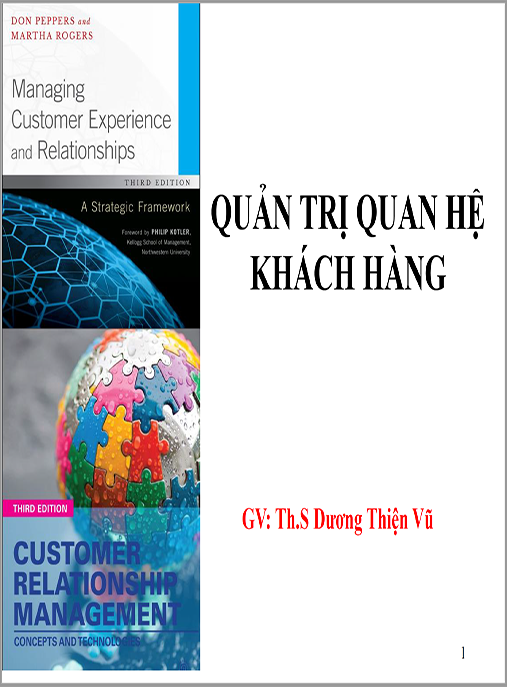 Bài giảng Quản trị Quan hệ khách hàng