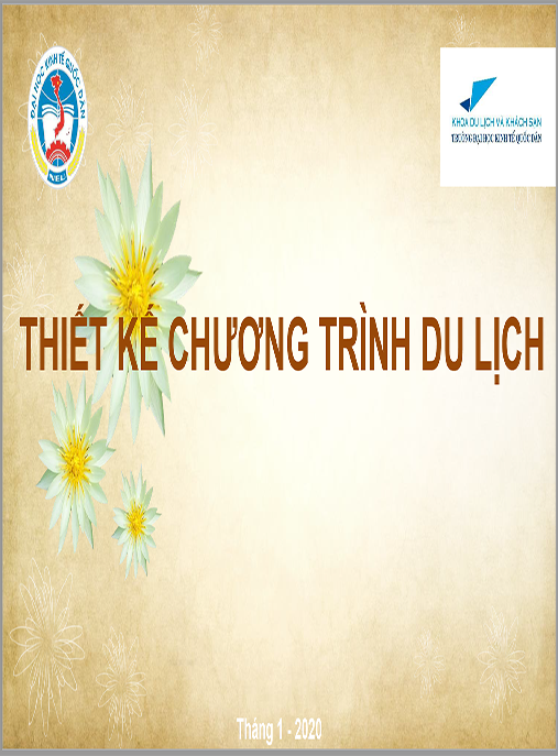 Bài giảng Thiết kế chương trình du lịch