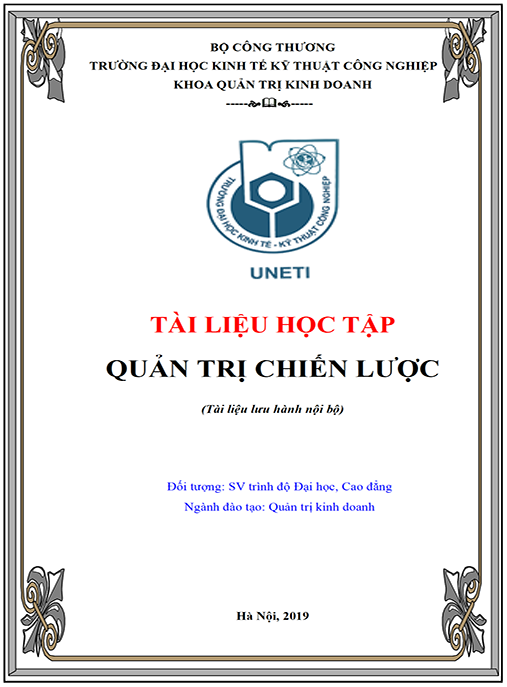 Tài liệu học tập Quản trị chiến lược