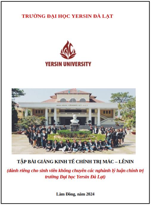 Tập bài giảng Kinh tế chính trị Mác – Lênin